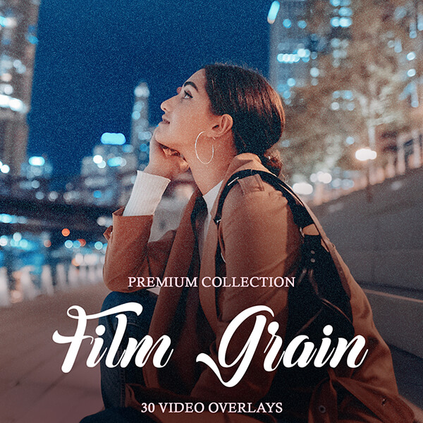 banner video sovrapposizioni grana della pellicola