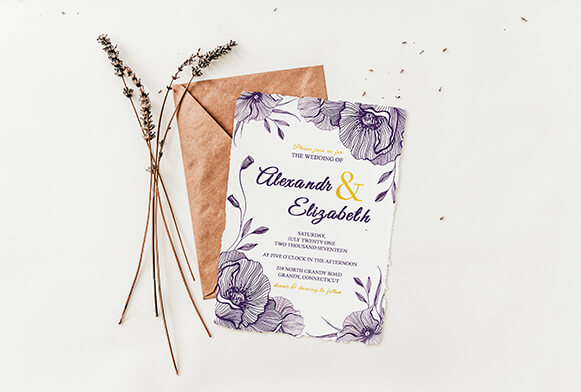 banner modelli di invito a nozze gratis