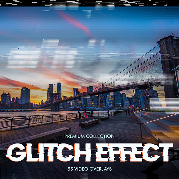 sovrapposizioni video banner effetto glitch