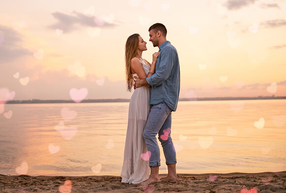 free heart bokeh photoshop overlays