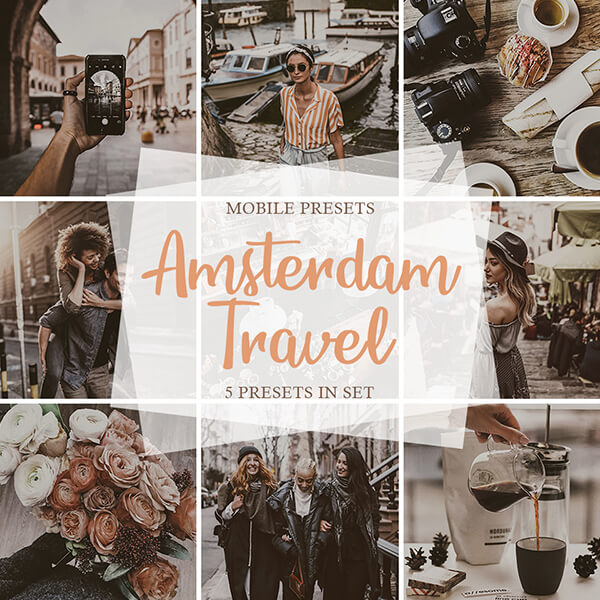 banner mobile presets amsterdam travel
