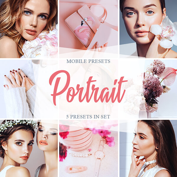 banner mobile presets portrait collection