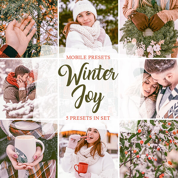 banner mobile presets winter joy