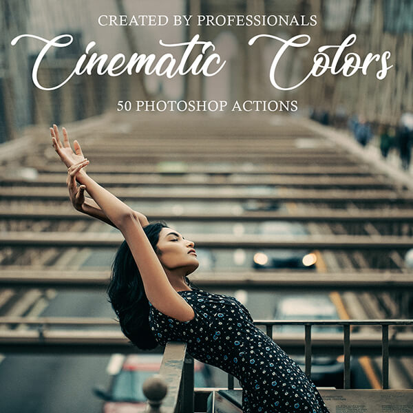 banner ps actions cinematic colors