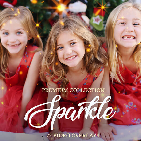 sovrapposizioni video banner effetto sparkle