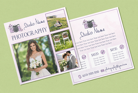 free photography marketing template