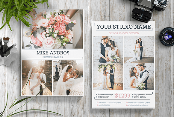 free photography marketing template