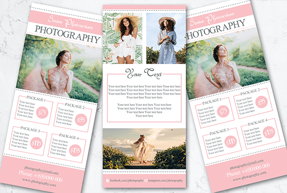 free photography marketing template