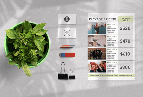 free photography marketing template